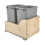 Trash Can Pull Out Organizer Soft-Close Wood Waste Container