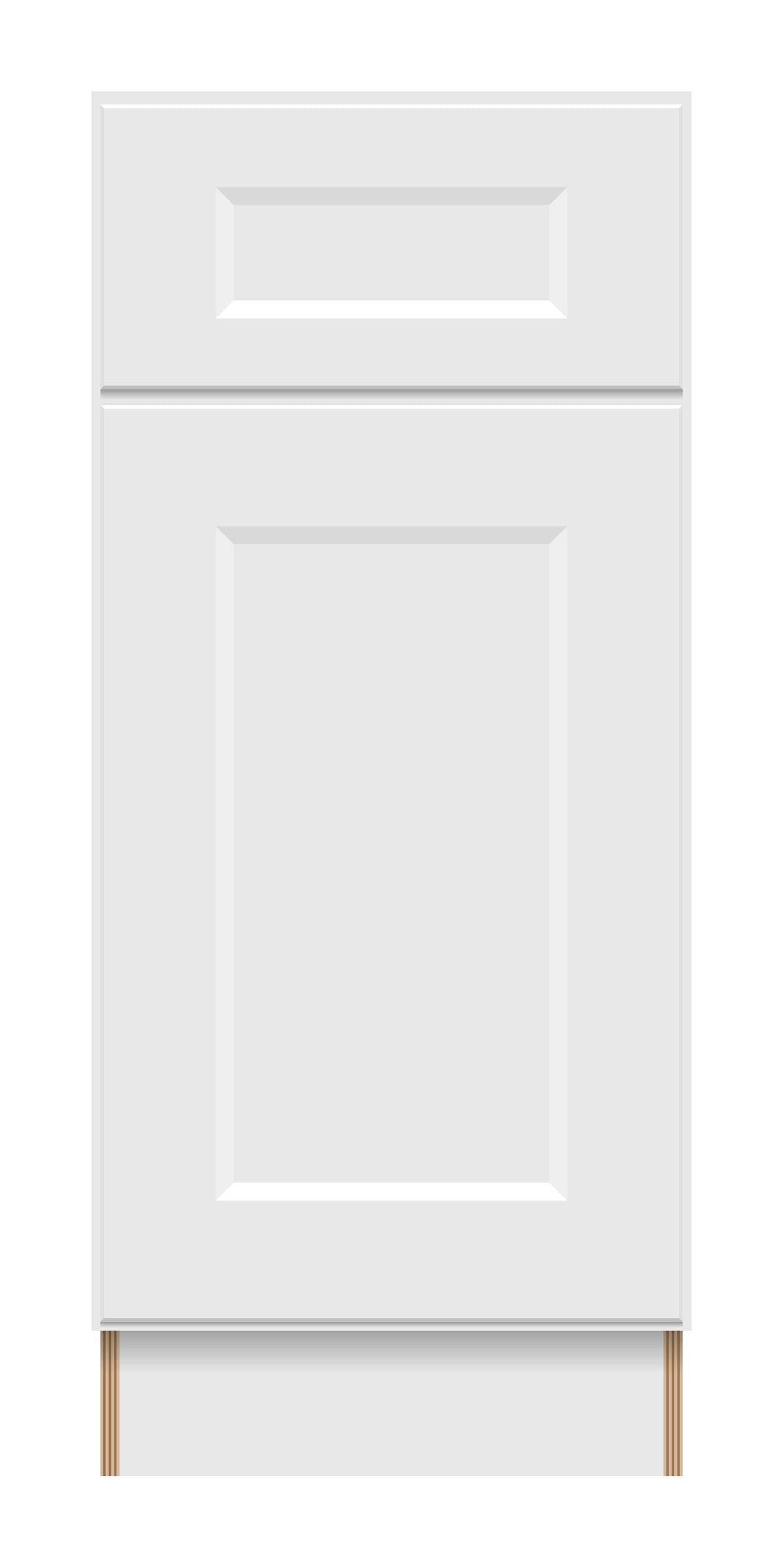 Sample - White Recessed - Craft Cabinetry