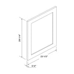 Base Decorative Dummy Door - Dark Gray Recessed - Craft Cabinetry Image Specifications