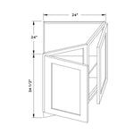 24”W Base End Cabinet - Black Shaker - Craft Cabinetry Image Specifications