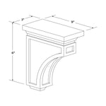 Corbel - Black Shaker - Craft Cabinetry Image Specifications