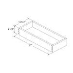 14 1/4"W x 21"D Roll Out Tray Drawer ROT18 for B18 Base Cabinet and 18"W Pantry Cabinet