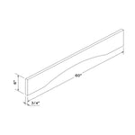 60" Valance - Dark Gray Recessed - Craft Cabinetry Image Specifications