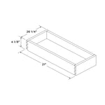 26 1/4"W x 21"D Roll Out Tray Drawer ROT30 for B30 Base Cabinet and 30"W Pantry Cabinet