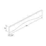 37" Valance - White Recessed - Craft Cabinetry Image Specifications
